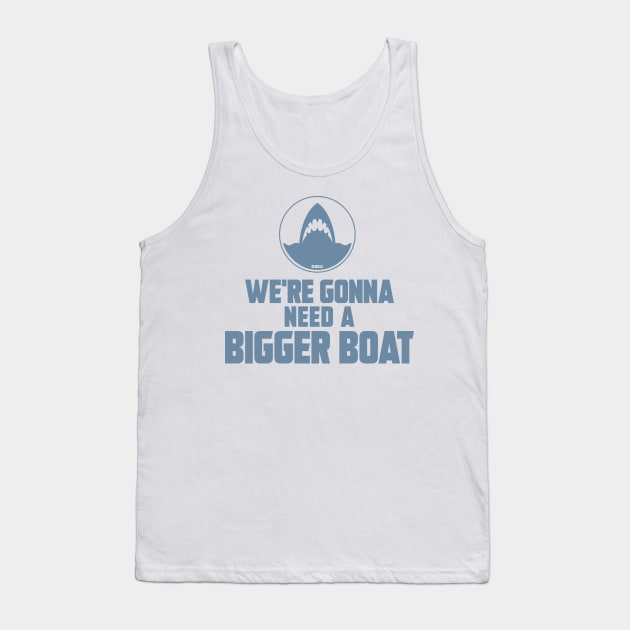 JAWS Movie We`re Gonna Need A Bigger Boat Tank Top by Naumovski